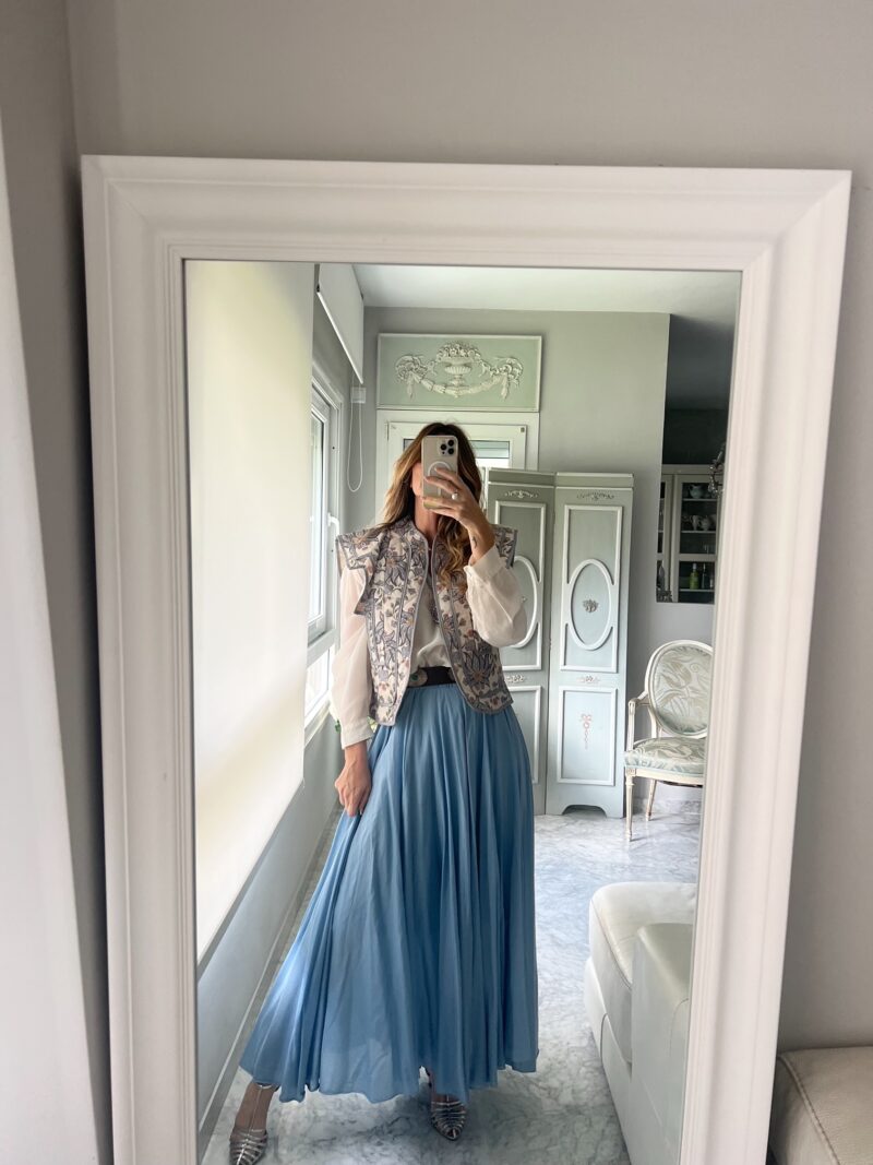 Falda Valeria Azul - Imagen 4