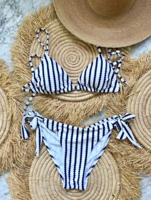Bikini Monaco blanco marino