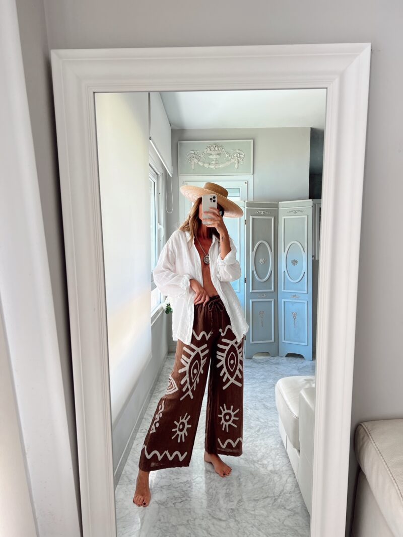 Pantalon Formentera chocolate - Imagen 3