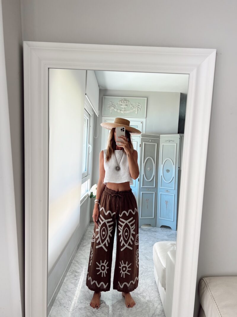 Pantalon Formentera chocolate - Imagen 4