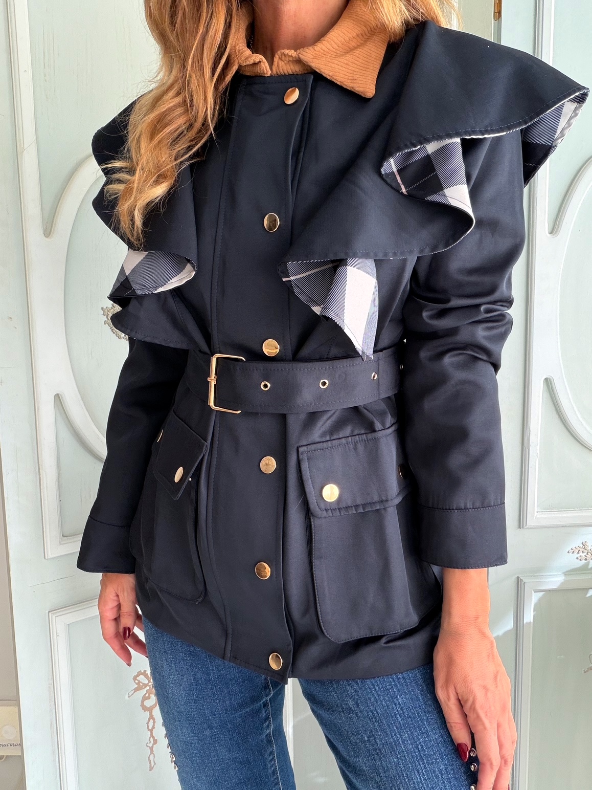 Gabardina London Marino