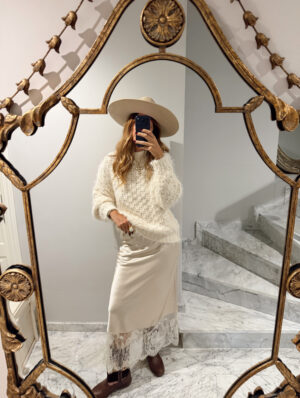 Falda Luna Beige