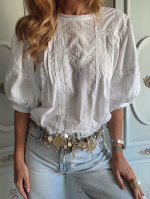 Blusa Carmina blanca