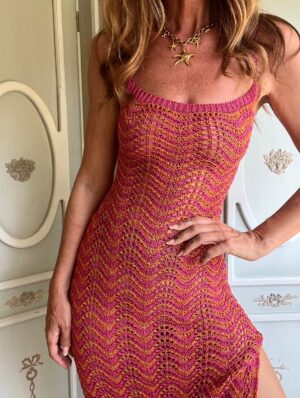 Vestido Málaga fresa